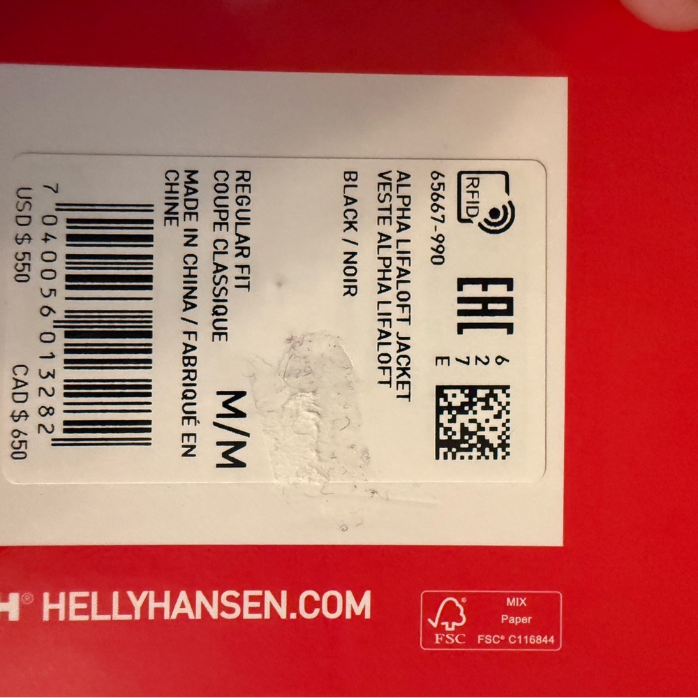 Helly Hansen Men's Alpha LIFALOFT™ Insulated Ski Jacket SZ. Medium AWESOME!!! - Picture 11 of 11